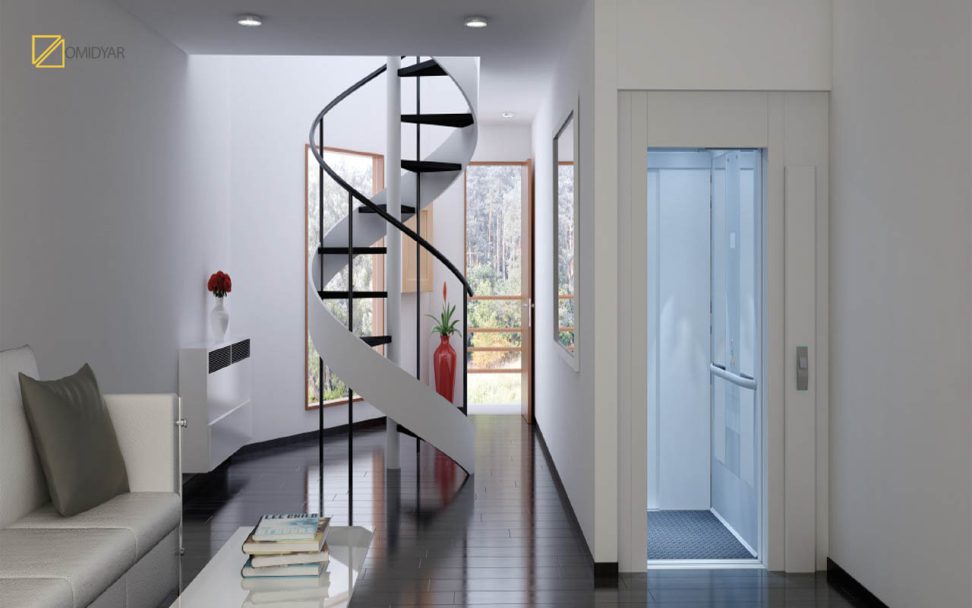 آسانسور خانگی یک سیستم حمل و نقل عمودی است که برای استفاده مسکونی طراحی شده است